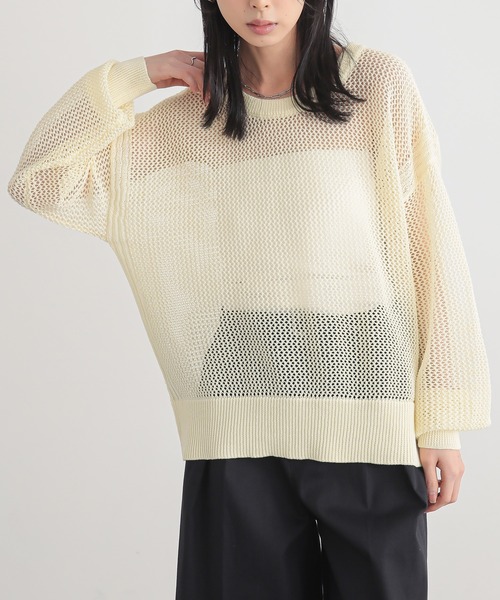 for/c（フォーシー） ニット セーター 「新色追加」メッシュニットプル