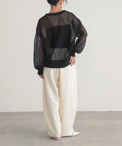 for/c（フォーシー） ニット セーター 「新色追加」メッシュニットプル