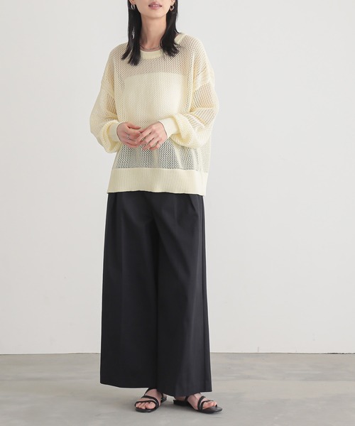 for/c（フォーシー） ニット セーター 「新色追加」メッシュニットプル