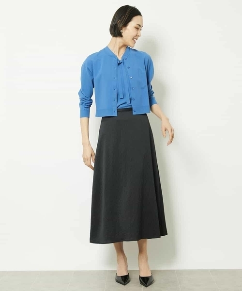 ミッシェルクラン（MICHEL ）/［セットアップ対応］アンティークサテンスカート MICHEL KLEIN（ミッシェルクラン） スカート 「セットアップ対応