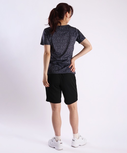 FILA パジャマ ルームウェア パウダーメッシュ 小花総柄 半袖