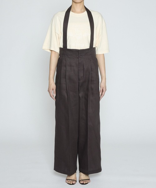 【美品】バビロン 24SS オックスホルタータックパンツ オールインワン F オックスホルタータックパンツ | [公式]バビロン（BABYLONE）通販