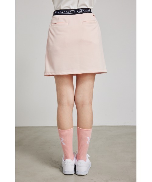 リエンダ（rienda）/【RIENDA GOLF】サイドプリーツウエストロゴSK rienda（リエンダ） スカート 「RIENDA GOLF」サイドプリーツウエスト