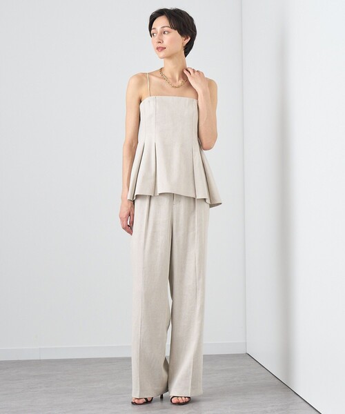 ANAYI（アナイ） ワイドパンツ パンツ 「セットアップ対応商品」リネン
