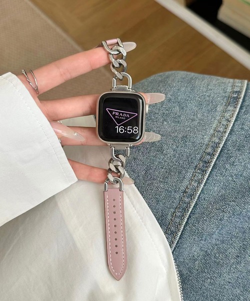 LUON 腕時計 LUON/ Apple Watch Band / 合成皮革×ステンレス