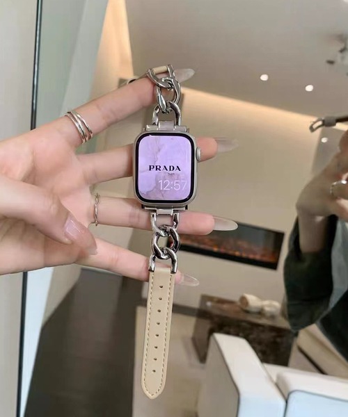 LUON 腕時計 LUON/ Apple Watch Band / 合成皮革×ステンレス