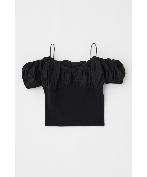 tシャツ VOLUME SLEEVE DOCKING トップス レディース