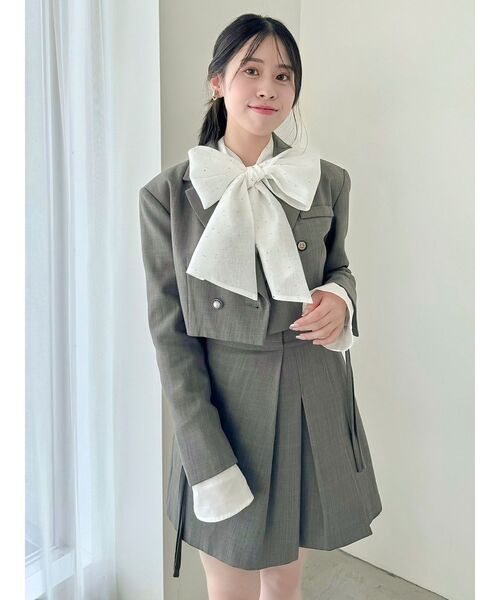 フレア ミニセットアップ キルティング スカート ブルゾン PLUS】 QUILTING FLARE SKIRT/キルティングフレアスカート