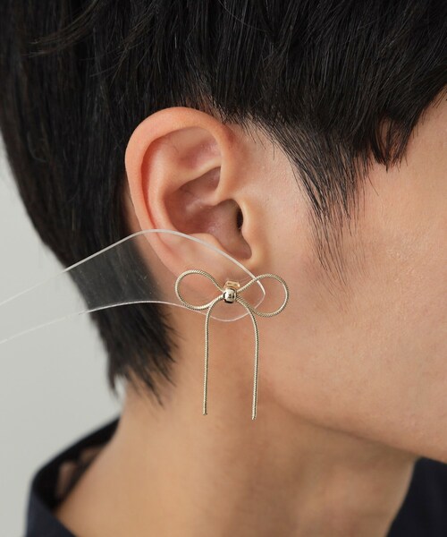 OPAQUE.CLIP ピアス リボンピアス レディース : ZOZOTOWN Yahoo