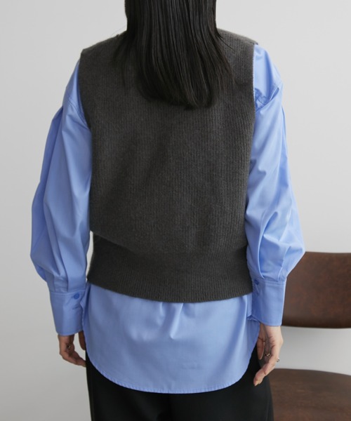 Aunt Marie's（アントマリーズ） ベスト ジレ ZIPニットベスト