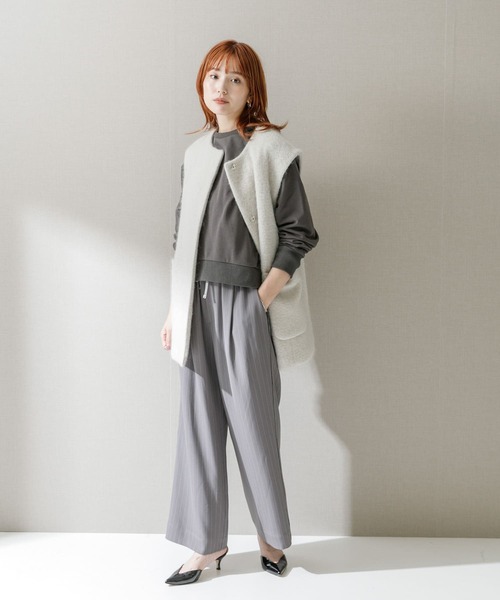 パンツ ピンストライプイージーパンツ レディース : ZOZOTOWN Yahoo!店