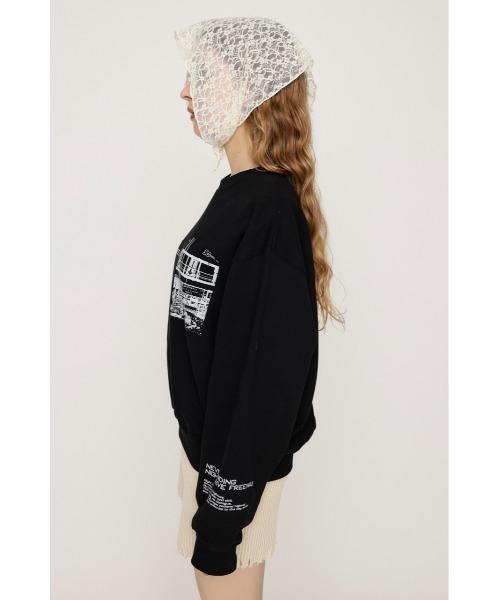 トレーナー スウェット 「WEB限定カラーあり」PHOTO LOGO SW TOPS フォト ロゴ スウェット トップス レディース SLY（スライ）の「【WEB限定カラーあり】PHOTO LOGO SW TOPS
