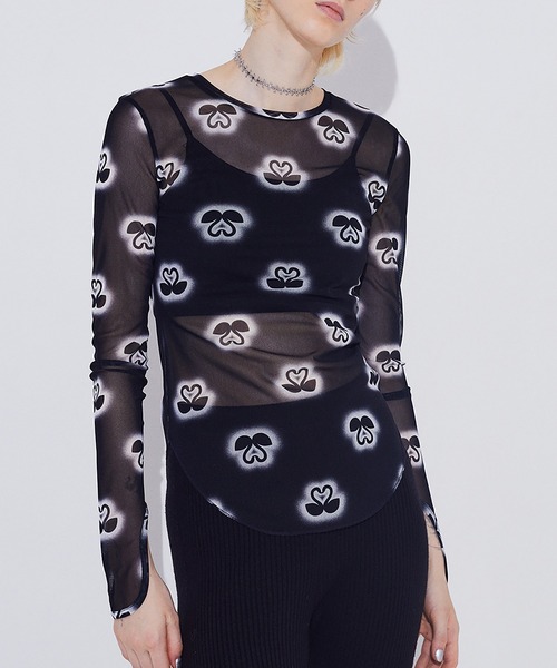 トップス SORIN SORIN tシャツ SWAN Print Skin Top レディース : ZOZOTOWN
