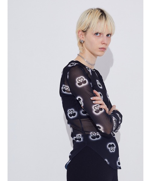 SORIN tシャツ SWAN Print Skin Top レディース : ZOZOTOWN