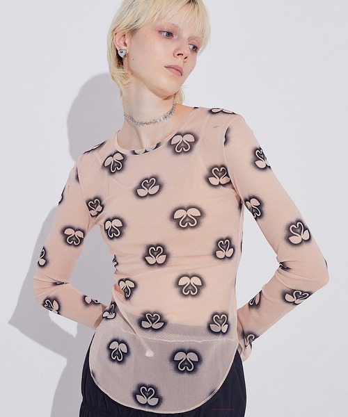 トップス SORIN SORIN tシャツ SWAN Print Skin Top レディース : ZOZOTOWN