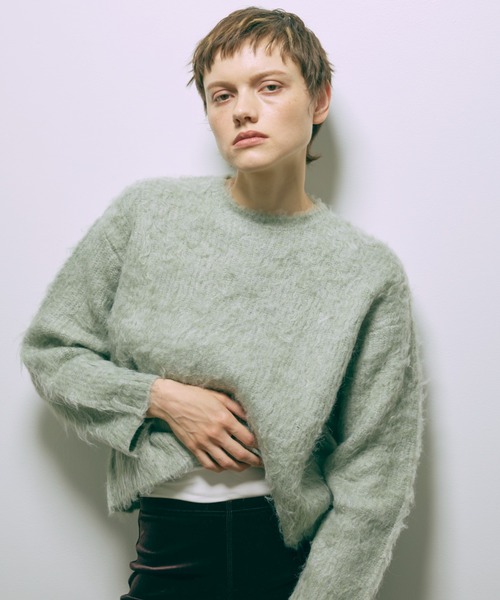 ニット セーター Shaggy Bulky Knit Pullover レディース