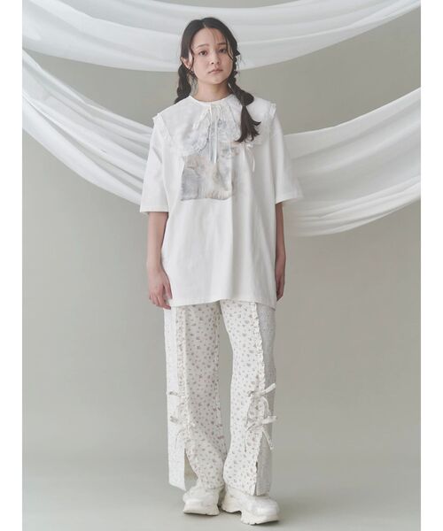 【新品タグ付き】merry jenny デニムパンツ レース merry jenny ジーンズ デニム デニムパンツ スリットレース