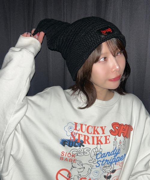 LOVE KILLER（ラブキラー） ニット帽 ニットキャップ A'GEM/9 × .kom