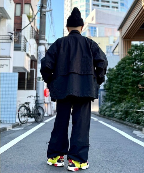 新品 BEAMS 25SS バックサテン レイヤード M-65 ブルゾン L BEAMS（ビームス）バックサテン レイヤード M-65 ブルゾン