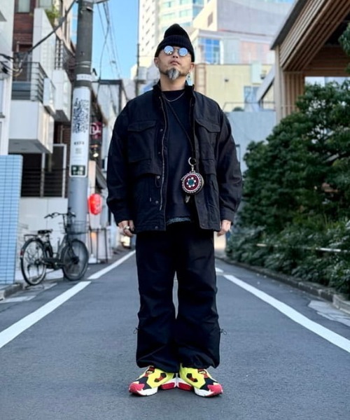 新品 BEAMS 25SS バックサテン レイヤード M-65 ブルゾン L BEAMS（ビームス）バックサテン レイヤード M-65 ブルゾン