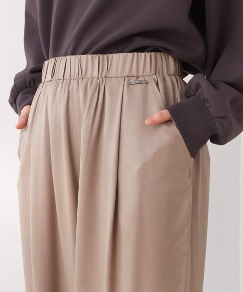 Bou Jeloud パンツ シャイニーリラックスパンツ レディース