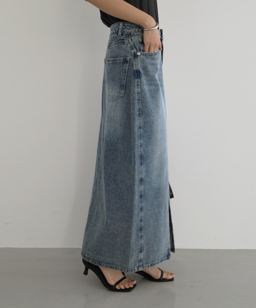 【THEATG】25SS コラム デニムスカート SOMETHING Something サムシング BODYFIRE デニム スカート