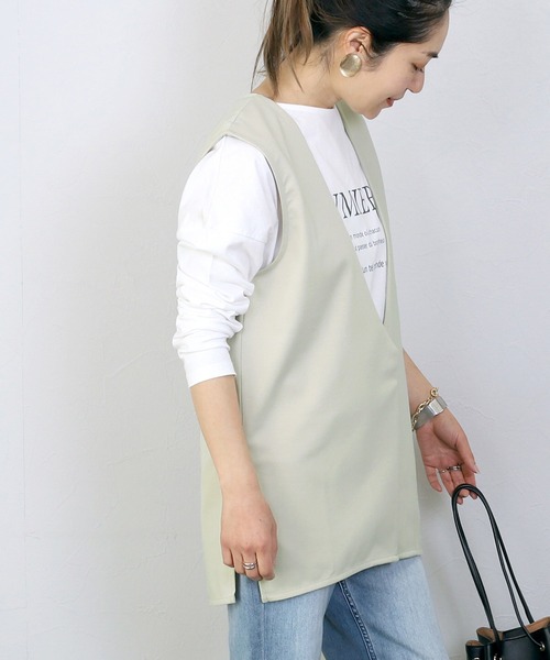 ベスト+ジレ Classy sleeveless tops SALON adam et rope'（サロン アダム エ ロペ） ベスト ジレ 「25SS