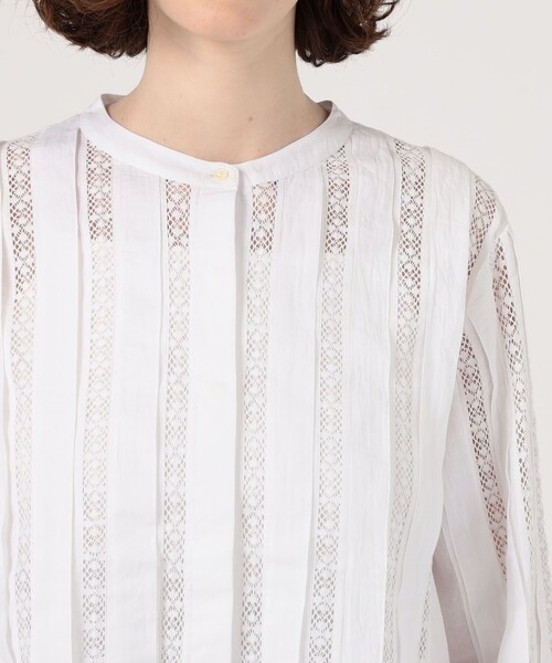 ブラウス シャツ JANE GUSTAVSSON ANJA レース クルーネックシャツ レディースの画像