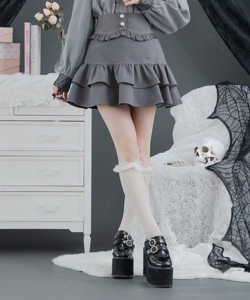 Pal elfy スカート ハイウエストフリルスカート : ZOZOTOWN Yahoo!店