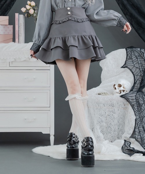 Pal elfy スカート ハイウエストフリルスカート : ZOZOTOWN Yahoo!店