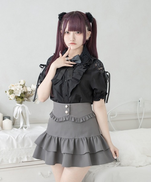Pal elfy スカート ハイウエストフリルスカート : ZOZOTOWN Yahoo!店