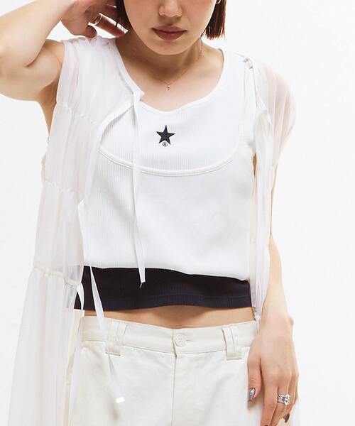 タンクトップ90'S RIB CONVERSE TOKYO タンクトップ ノースリーブ STAR ONEPOINT