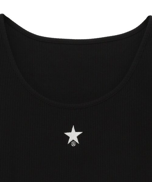 タンクトップ ノースリーブ STAR ONEPOINT RIB HALTER NECK TANK TOP レディース CONVERSE TOKYO タンクトップ ノースリーブ STAR ONEPOINT