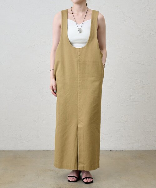 【美品】SHENERY ワンピース シーナリー SHENERY ダブルクロスキャミワンピース （OFF