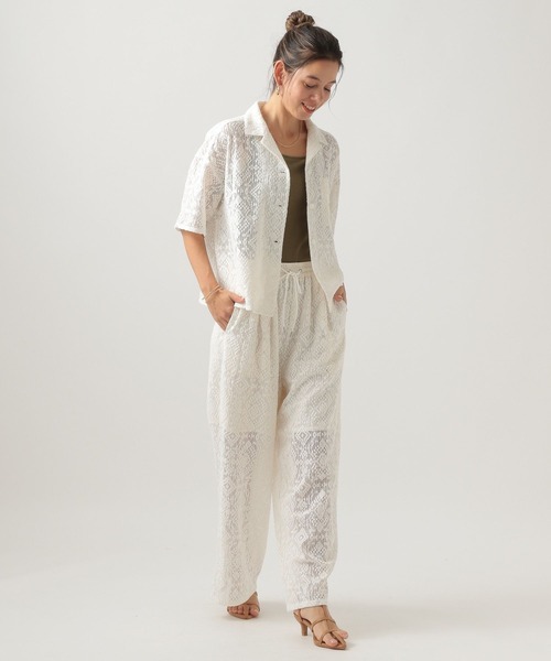 KAREN MILLEN* レースワイドパンツ BAYFLOW パンツ 「トレンドライク」レースワイドパンツ