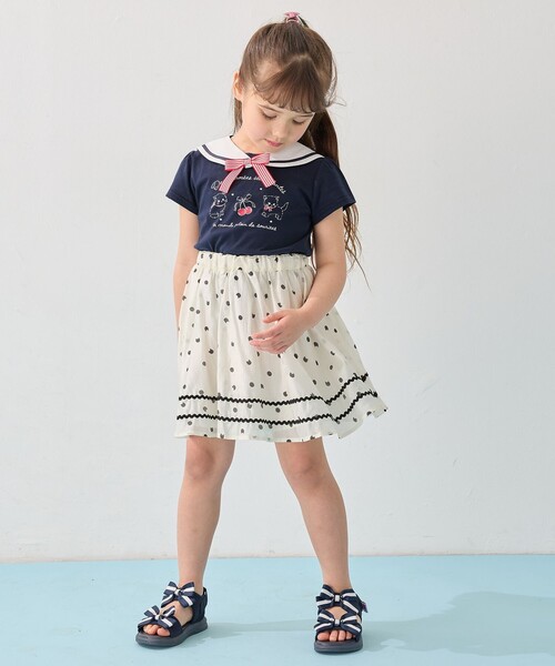 any FAM tシャツ セーラーカラー Tシャツ キッズ 子供服 女の子