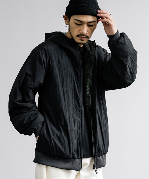 「KRIFF MAYER」 中綿ブルゾン L イエロー メンズ_画像4