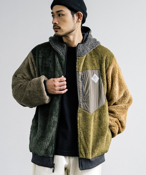 「KRIFF MAYER」 中綿ブルゾン L イエロー メンズ_画像7