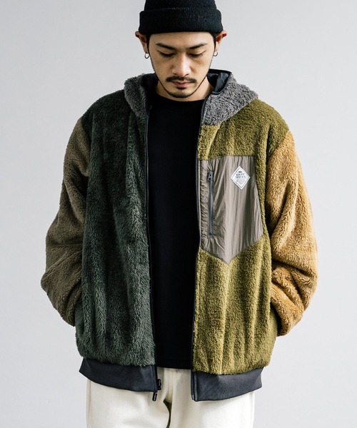 「KRIFF MAYER」 中綿ブルゾン L イエロー メンズ_画像8