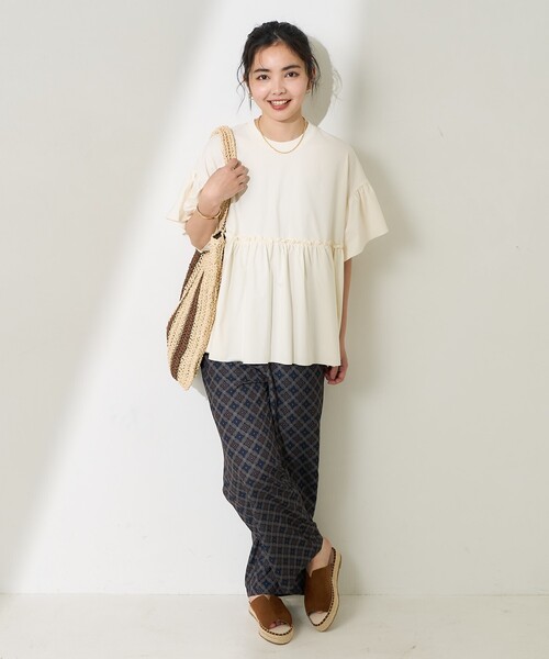 FREAK'S STORE tシャツ multi functional 袖フリルショート