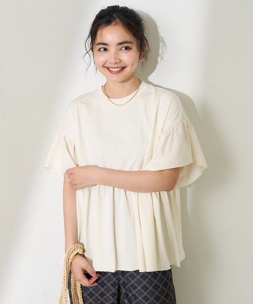 FREAK'S STORE tシャツ multi functional 袖フリルショート