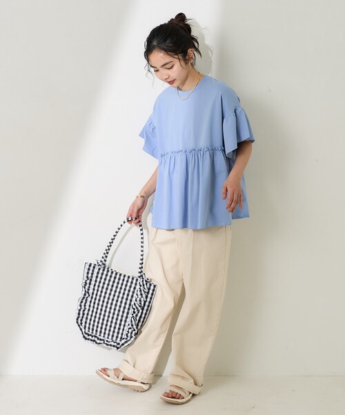 FREAK'S STORE tシャツ multi functional 袖フリルショート