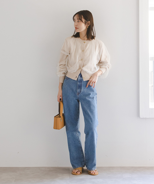 「NOBLE」 ニットカーディガン FREE ベージュ レディース