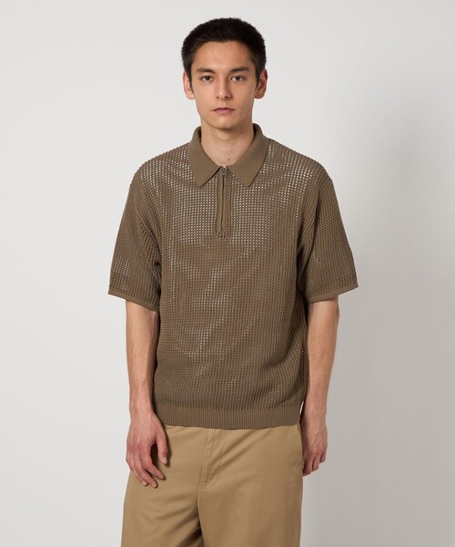 UNITED ARROWS ＆ SONS ポロシャツ 「UNITED SONS」 MESH HALF