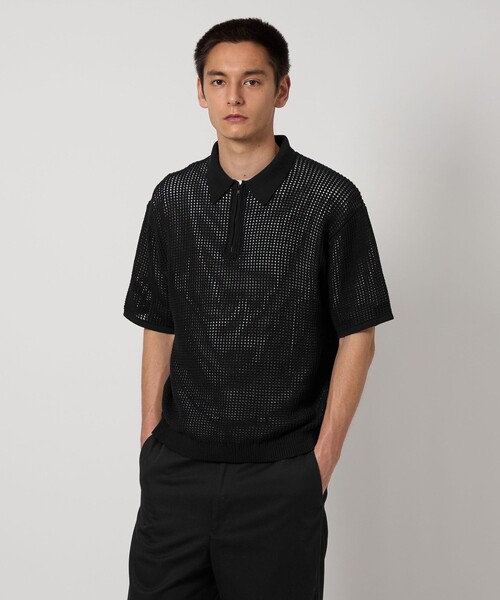 UNITED ARROWS ＆ SONS ポロシャツ 「UNITED SONS」 MESH HALF