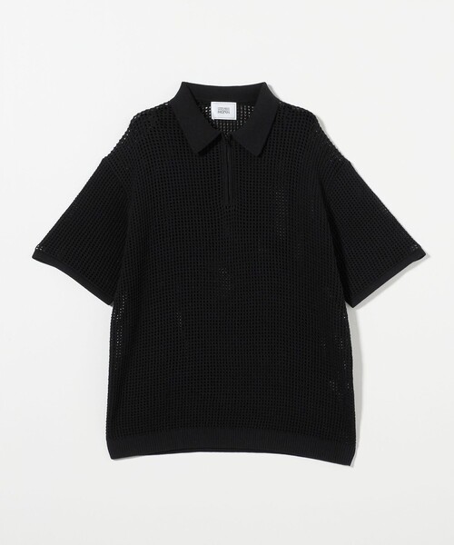 united arrows & sons ブラック ショートスリーブ ポロシャツ BEAUTY&YOUTH UNITED ARROWS｜デオドラント ショートスリーブ