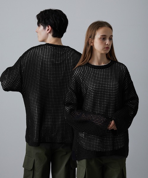 「CLEL」 長(zhǎng)袖ニット S ブラック メンズ