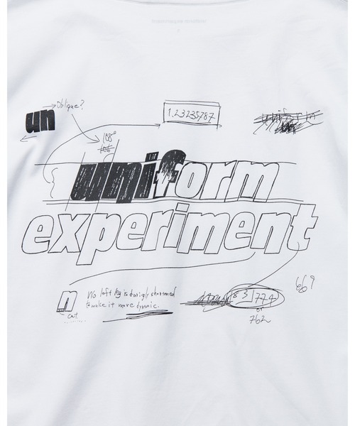 uniform experiment tシャツ IN-PROCESS PRINT L/S TEE メンズ