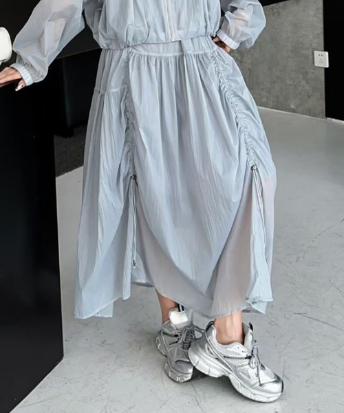 ROOP TOKYO ロング スカート 夏 Nylon parachute skirt / ナイロン
