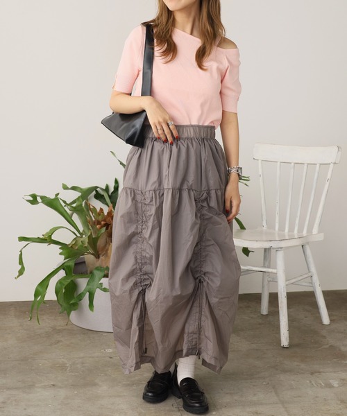 ROOP TOKYO ロング スカート 夏 Nylon parachute skirt / ナイロン